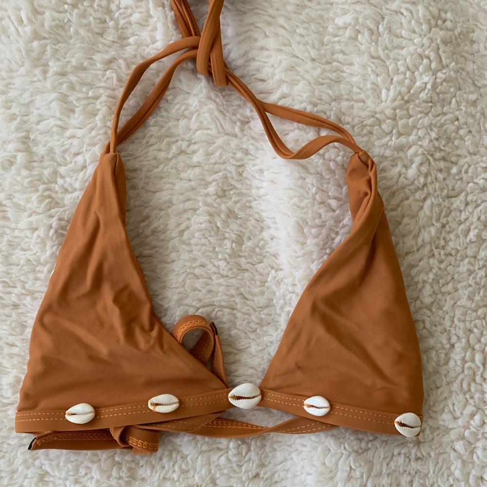 Puka shell bikini top